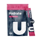 UCAN Hydrate Electrolyte 음료 혼합 (베리, 12 Stickpacks) Sugar-Free, Keto-Friendly, Vegan, Non-GMO, Gluten-Free Electrolyte Powder with Potassium & Magnesium for Runners & Athletes