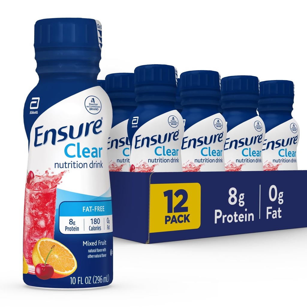 맑게 빛나는 과일 영양 음료 | 8g Protein, 15 Vitamins & Minerals | Fat-Free | 드리프트 맛 | 10 fl oz, 12 Pack