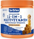 12-in-1 개 비타민 & Probiotics 120 소프트 체스 - 개를위한 글루코사민 유기 Multivitamin - 모든 연령, 크기, & 품종, 지원 피부, 치유, 면역력의 개를위한 공동 지원 보충