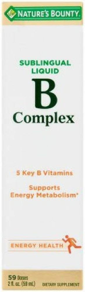 Nature 's Bounty Vitamin B Complex 하위 언어 액체 2 온스 (포장 3)
