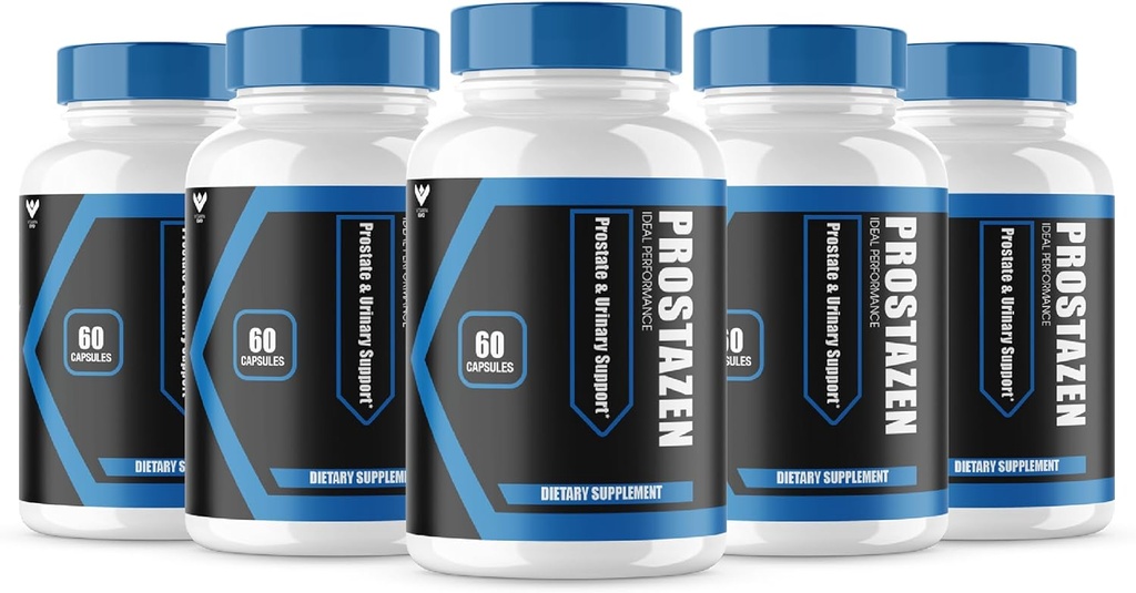 (5 팩) Prostazen 캡슐, 전립선 건강을 지원하는 공식 Prostazen 알약, Prostazen Plus Premium Prostate Formula, Prostazen for Healthy Prostate, Prosta Zen Pastillas 리뷰 (300 캡슐)