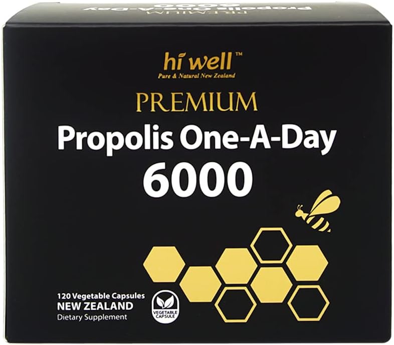 안녕 좋은 프리미엄 Propolis 1 일 6000 Flavonoid 120mg 120Capsules