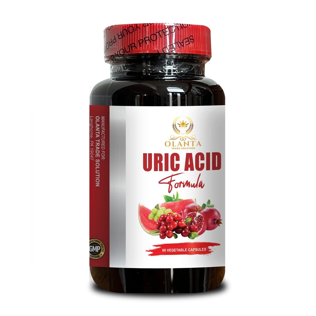 URIC 산 - Cranberry, 지원 Uric 산 통제, Uric 산 알약, 비 GMO, 글루텐 자유로운 - 1개의 병 60의 캡슐을 가진 Urinary Tract 지원
