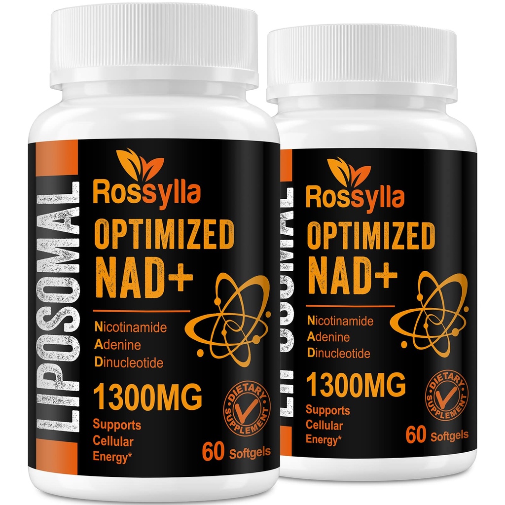 1300 MG Liposomal NAD+ 보충교재 | 가장 높은 흡수 | 가장 순수한 NAD 보충물은 NAD+를 밀어줍니다 Effetively | NAD+의 부스트 노후화, 세포 에너지, 장수|120 Count
