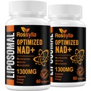 1300 MG Liposomal NAD+ 보충교재 | 가장 높은 흡수 | 가장 순수한 NAD 보충물은 NAD+를 밀어줍니다 Effetively | NAD+의 부스트 노후화, 세포 에너지, 장수|120 Count