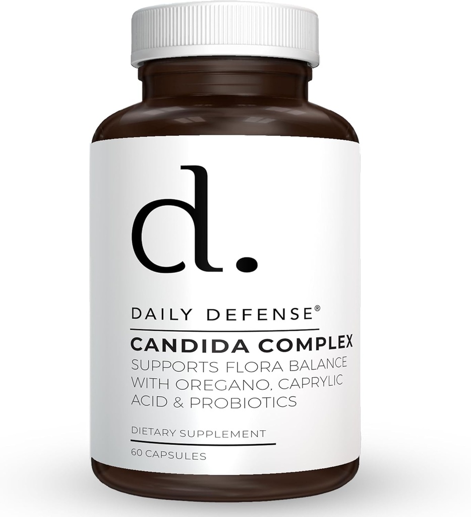 Candida Flush & Cleanse 60는 Oregano, Caprylic 산, Probiotics, & Digestive Enzymes를 가진 균형 잡힌 Gut Flora를 위한 Gut 지원 - 비 GMO 규정식 보충교재