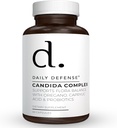 Candida Flush & Cleanse 60는 Oregano, Caprylic 산, Probiotics, & Digestive Enzymes를 가진 균형 잡힌 Gut Flora를 위한 Gut 지원 - 비 GMO 규정식 보충교재