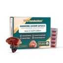 면역성을 위한 빨간 Reishi 버섯 캡슐, Ganoderma lucidum 추출물, 자연적인 Vegan Reishi 버섯 매일, 70mg, 30의 캡슐