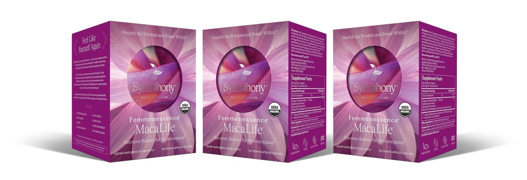 Femmenessence® MacaLife® - 자연 호르몬 균형, 증상 완화, 심장 및 무드 지원, 추가 호르몬없이 (360 캡슐, 180 일 공급)
