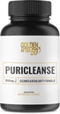50 PuriCleanse 후에 황금 - 청결하고 일정한 지원 - 60의 캡슐, 1040mg - Senna 잎 추출물, Psyllium Husk 분말 및 남자와 여자를 위한 Probiotics를 가진 Gut Cleanse와 섬유 보충교재