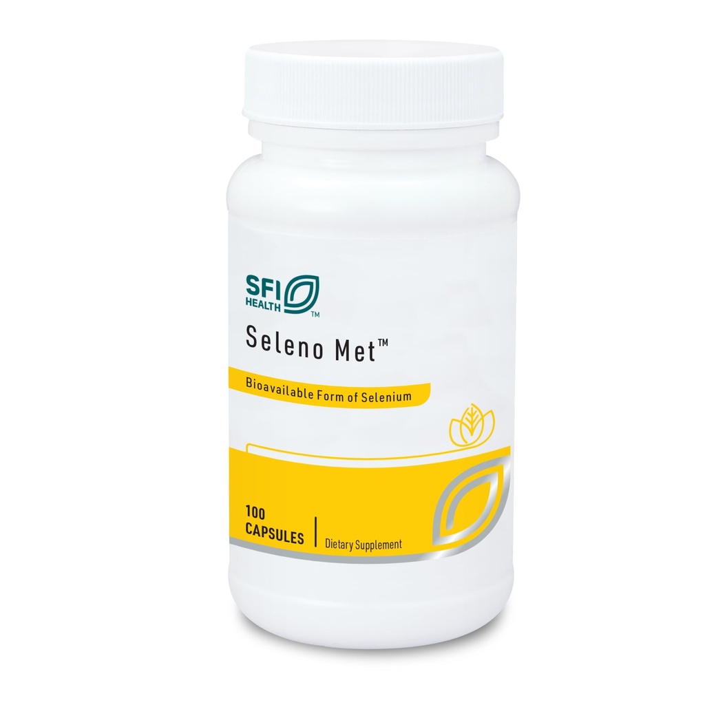 Klaire Labs SFI 건강 Seleno 미터 - Hypoallergenic Selenomethionine로 200 밀리그램 셀레늄, 효모, 낙농장 및 글루텐 자유로운 (100 캡슐)를 가진 생물 사용 가능한 산화 지원