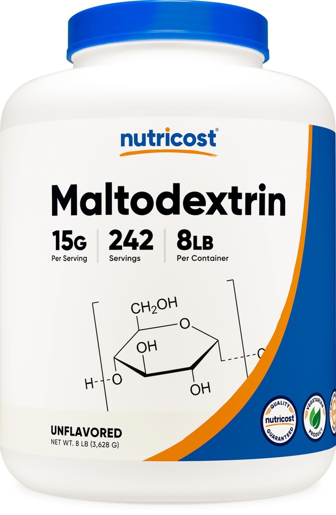 Nutricost Maltodextrin 분말 8LBS - 글루텐 무료, GMO 무료