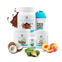 예! Detox Plus Kit (Meal Replacement Chocolate, Aloe Vera Peach Lemonade) - 완전한 식사 교체 분말, 고에너지 Shake Booster, Aloe Vera Detox Supplement, 건강 전환