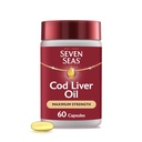 7개의 바다 Cod Liver 기름 여분 고강도 60의 캡슐