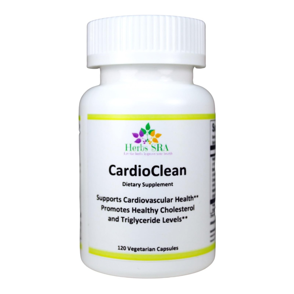 CARDIOCLEAN 고급 심혈관 건강 보충교재 - 지원 심장 기능, 건강한 콜레스테롤 & Triglyceride 수준은, 혈액 교류 순환을 강화합니다