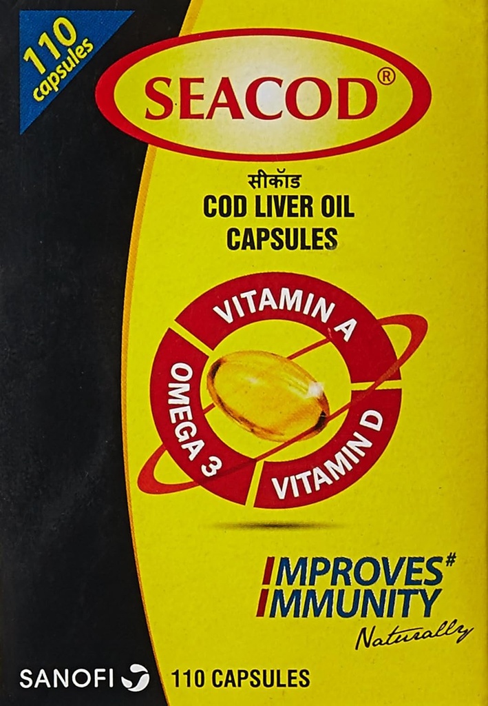 Merck SevenSeas Original Cod Liver Oil 캡슐 500 개 - 무료 EXPEDITE 배송 (2)