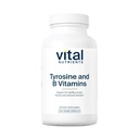 Vital Nutrients 티로신과 B 비타민 | Thyroid, Immune, Nerve Support Formula | Adrenal Support Complex | 글루텐, 다이리, 소이 프리 | 비 GMO | 100 캡슐