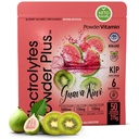 PowderVitamin Electrolytes 분말 플러스 (50 인분) Guava Kiwi 전해질 분말 Zero Calorie Keto, 0 설탕, Maltodextrin 없음, 1000mg 칼륨, 120mg 칼슘, 120mg 마그네슘, 하이드로 션 Powde