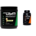 JYM 보충교재 과학 전 Jym Rainbow Sherbet 전 운동, Athletes를 위한 30의 서빙 & Vita JYM Multivitamin, 60의 정제 뭉치