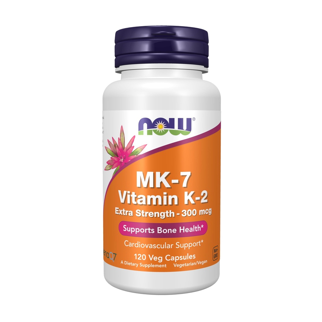 이제 식품 보충제, MK-7 비타민 K-2 300 mcg, 심혈관 지원 *, 지원 뼈 건강 *, 120 Veg 캡슐