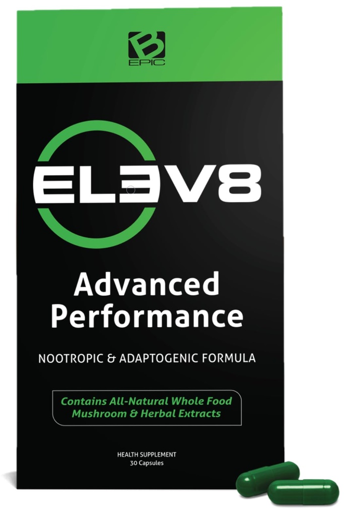 BEpic ELEV8 Advanced Performance Supplement - 30 일 공급 (30 캡슐) | Optimal Health 및 Functioning을위한 고대 약 비밀을 잠금 해제 (패키징 May Vary)