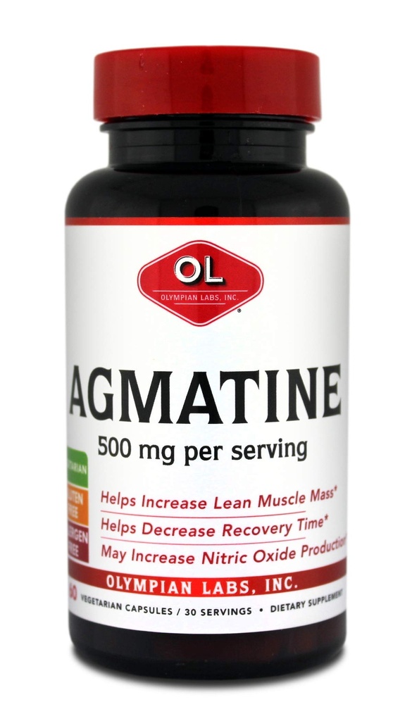 Olympian Labs Agmatine 500 mg, 60 채식 캡슐