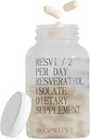 FOREVER YOUNG RESVi | 600mg Trans Resveratrol 항산화 영양식 다이어트 보충 | 채식 건강한 나이 들 캡슐 | 그리스 제조 | 60 Vegan 캡슐 병 (30 인분)