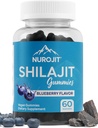 Shilajit Gummies, 블루 베리 맛, Himalayan 추출, 실험실 테스트, 비 GMO, Gluten 무료, Vegan 친절, Mess-Free 대안 수 지, 매일 루틴에 간단한 추가, 60 Vegan Gummies