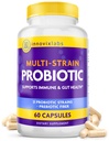 InnovixLabs 여성 및 남성을위한 멀티 스트레인 프로바이오틱스 - Probiotic Supplement - 50 억 CFU - Gut Health, 면역 지원, 소화, Lactobacillus Acidophilus, Prebiotics 및 Probiotics, 60 캡슐