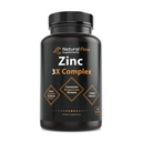 구리와 비타민 C를 가진 아연 보충교재 복합물 - 자연적인 교류 3X 아연 Carnosine, Bisglycinate Chelate, 및 Orotate, Chelated 구리, Stomach, 피부 및 면역 지원, 120의 캡슐에 쉬운