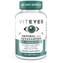 Viteyes 자연적인 Astaxanthin, 믿을 수 있는 타이어 눈 & 눈 스트레인, 조류에서 sourced, 피부 Hydration, 심장 & 뇌 건강, 4 8 mg 자연적인 Astaxanthin, 90 Softgels