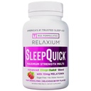 Relaxium Sleep Quick Max Strength Melts, 10 mg Melatonin, Drug Free Dietary Supplement, Vegan, Gluten Free, Made in USA, 100 서빙, 베리 맛