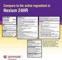 Glenmark Therapeutics Esomeprazole 마그네슘 USP 20mg의 지연된 방출 캡슐, 치료 Frequent Heartburn, 42의 캡슐
