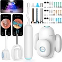 BEBIRD 홈 30S 이어 케어 시스템 - 유연한 범위 FHD 카메라, UVC LED 라이트, 비주얼 이어 드롭퍼, 왁스 제거 Tweezers 도구, 성인 / 아이 용 3 세트 청소 키트
