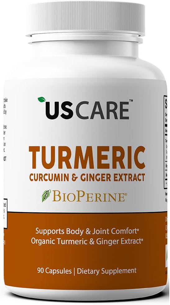Ginger & 95% Curcuminoids & BioPerine를 가진 미국 사람 Curcumin