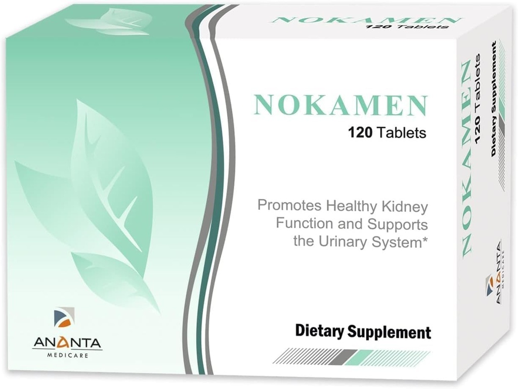 ANANTA MEDICARE Nokamen Kidney 지원 보충 – Urinary Tract 건강을위한 초본 공식 – 120 정제