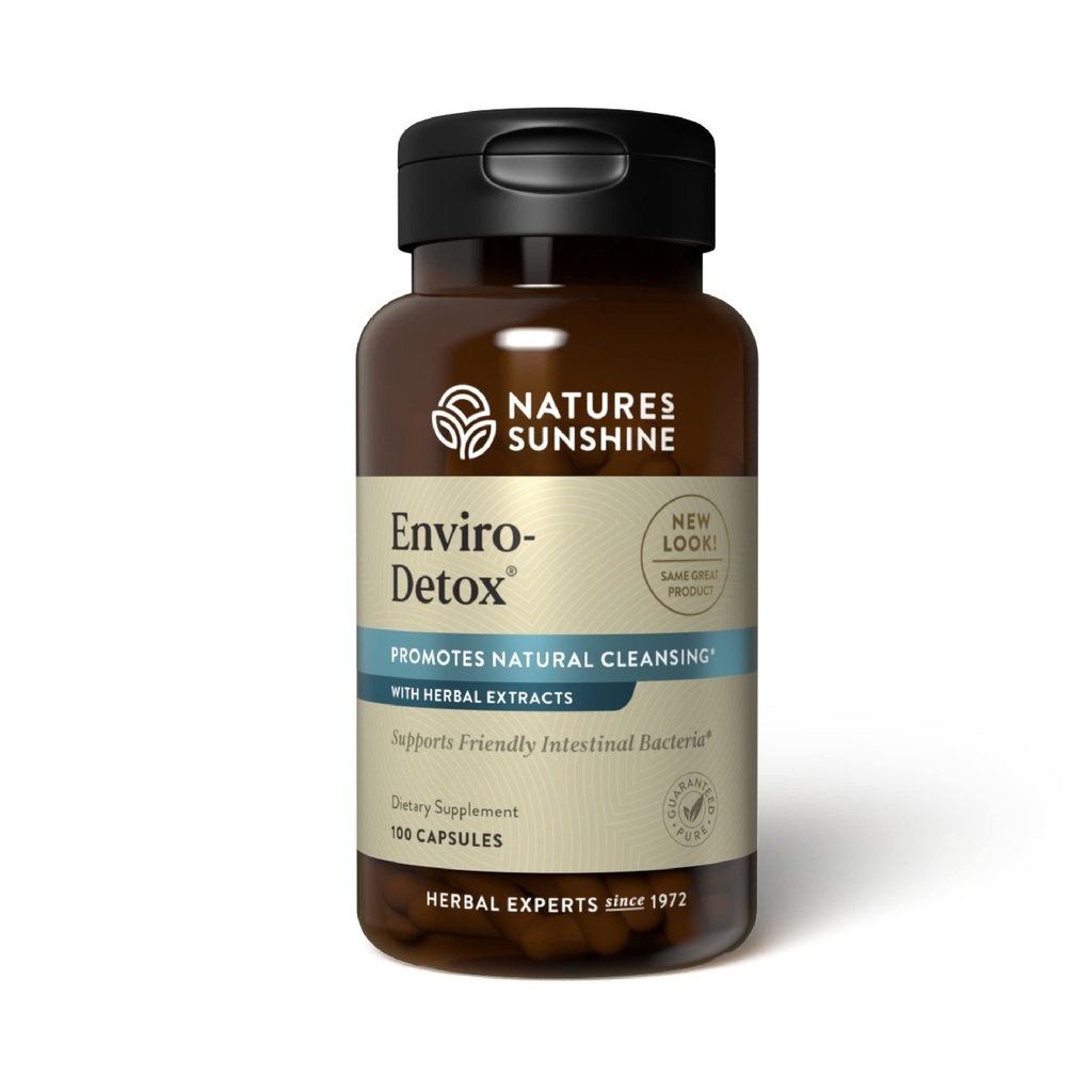 Nature's Sunshine Enviro-Detox, 100 캡슐 | 구성할 수 있는 오염 물질 및 Toxins 제거, 정상적인 클렌징 및 Digestion 지원