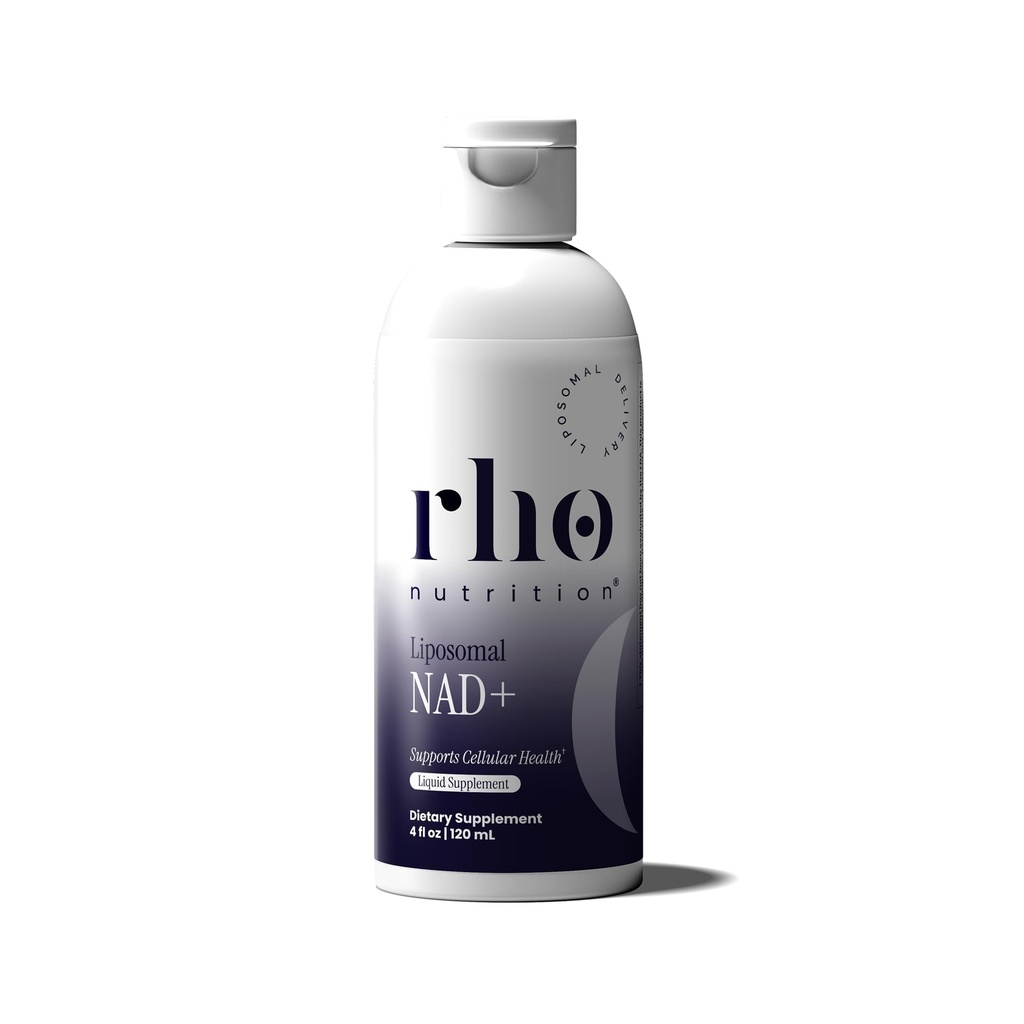 Rho Nutrition Liposomal NAD + - 액체 보충 지원 흡수를 돕기 위해 설계 - NAD +의 활성 형태 정상적인 세포질 건강, 건강한 노후화, 에너지 대사 및 전반적인 활력을 돕습니다