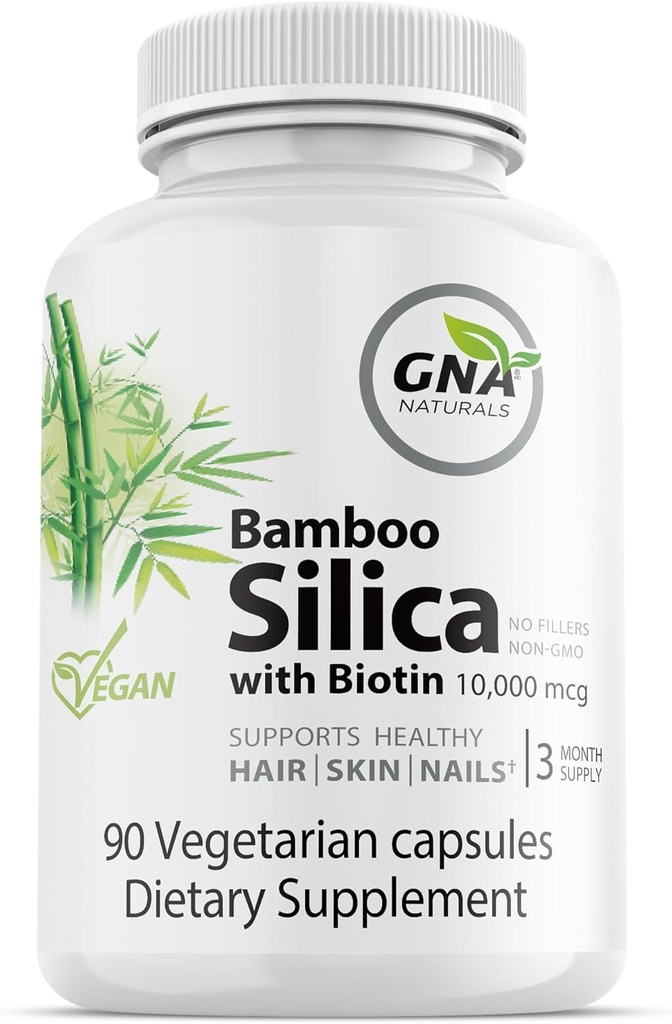 Biotin Vegan를 가진 대나무 실리카 친절한 3 달 공급