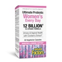 자연적인 요인 궁극적인 Probiotic 여자의 매일 - 소화 건강 지원 보충교재 - Urinary Tract & Vaginal 건강 지원을 위한 Probiotic 보충교재 - 60 채식 캡슐 (60의 서빙)