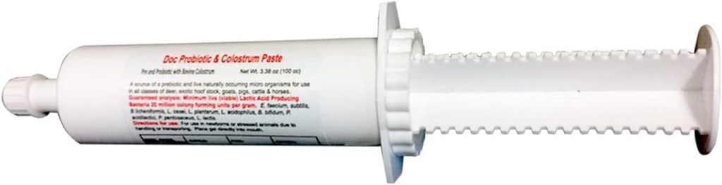 Doc Probiotics 80cc Colostrum Paste Prebiotics 및 Live Micro Encapsulated Livestock Probiotics Goats, Cows, 말 양, 돼지, Deer