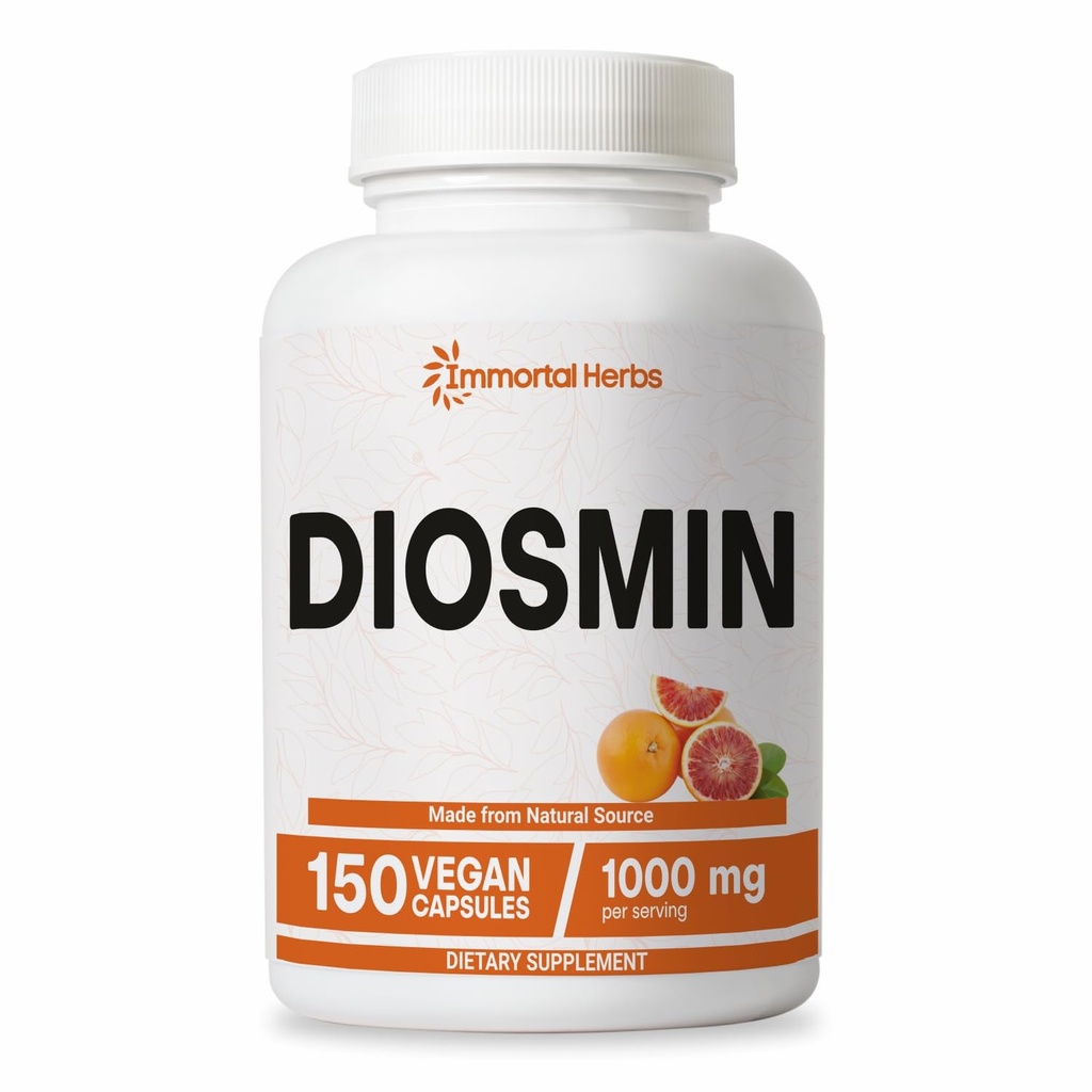 순수한 Diosmin 1000mg 복잡한 공식, 150의 캡슐, 감귤류 Bioflavonoids 부유한 과일 추출물, 100% 채식주의자, 비 GMO & 글루텐 자유로운 Diosmin 보충교재