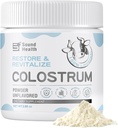 인간을 위한 Colostrum 보충교재 분말 - Gut 건강을 위한 유기 Bovine Colostrum 보충교재, 그리고 면역성이 있는 지원 - Unflavored (73의 서빙)