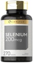 Carlyle Selenium Supplement | 200 mcg | 270 정제 | 채식주의, 비 GMO, 글루텐 프리 포뮬러