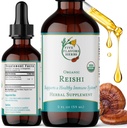 Reishi Tincture - Nervous & Immune 시스템 지원, 호흡 시스템, 심혈관 및 대사 건강, 초점 & Calm 마음, 초본 보충 - 2 Fl Oz