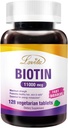 LOVITA 최대 강도 11,000mcg Biotin : 빠른 용해, 채식 정제 - 쉽게 흡수, 글루텐 & Dairy-Free, 128 Vegan-Friendly 정제