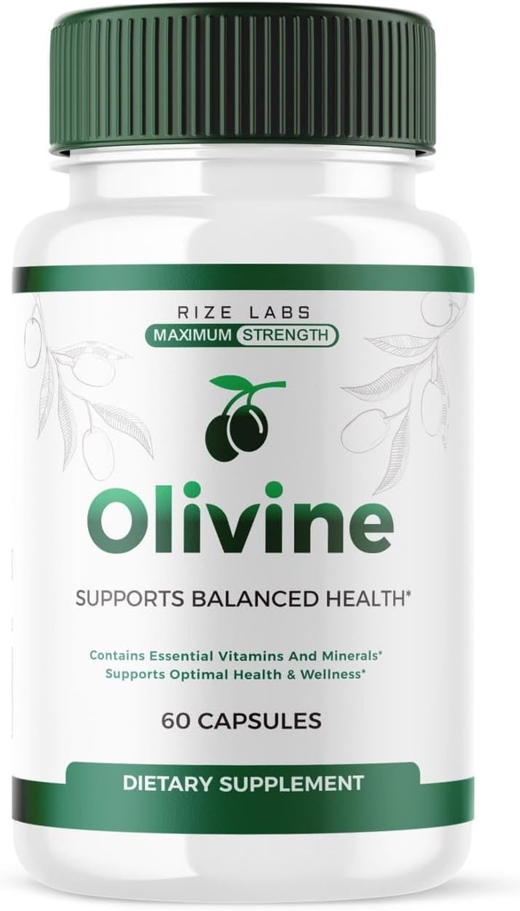 rize 실험실 (Official Olivine Weight Loss Supplement, Superfood Capsules for Total Body Wellness and Healthy Lifestyle, Leaner Physique, Oli Vine 리뷰, 고급 (60 캡슐)