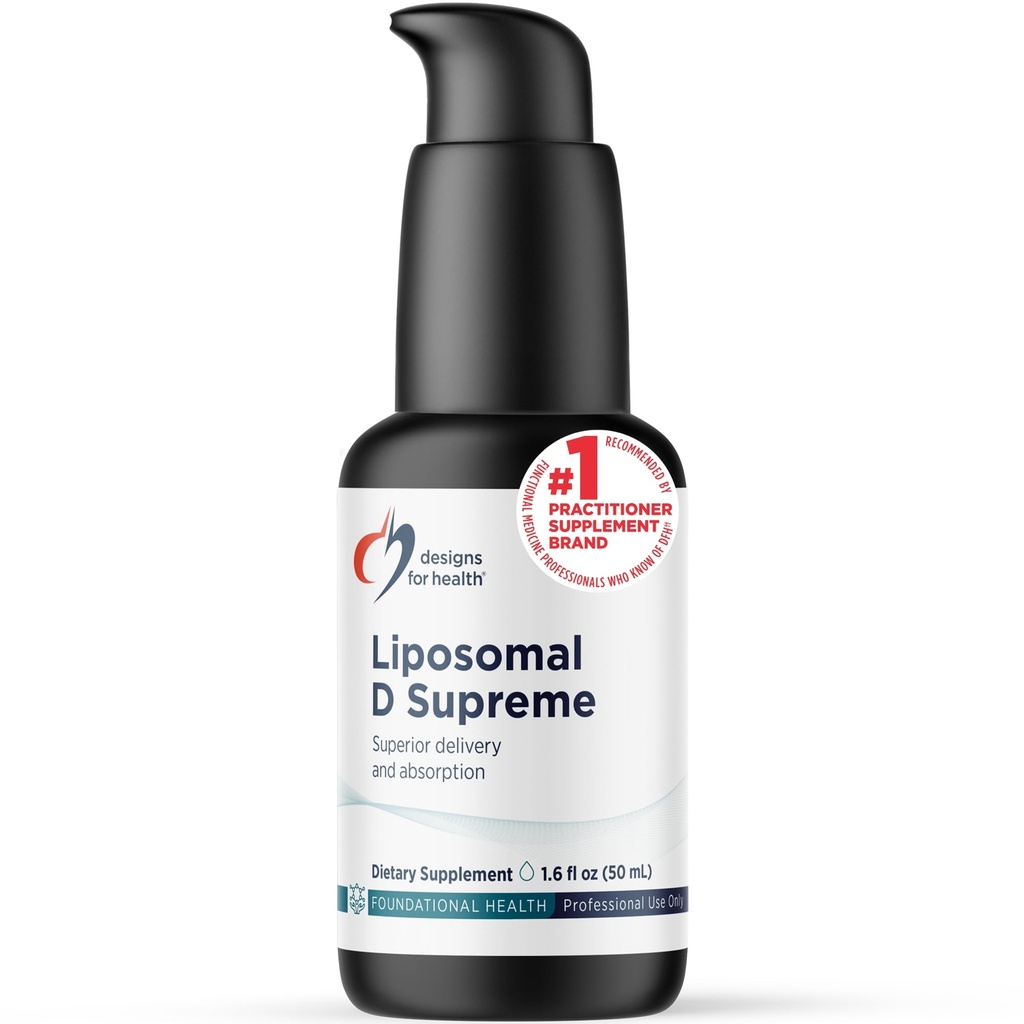 건강 Liposomal D Supreme 비타민 D 액체 - 2500 IU 비타민 D3 + 비타민 K (K1 + K2) - 우수한 흡수를위한 지방질 - 비 GMO 보충 (100 인분 / 1.7oz)