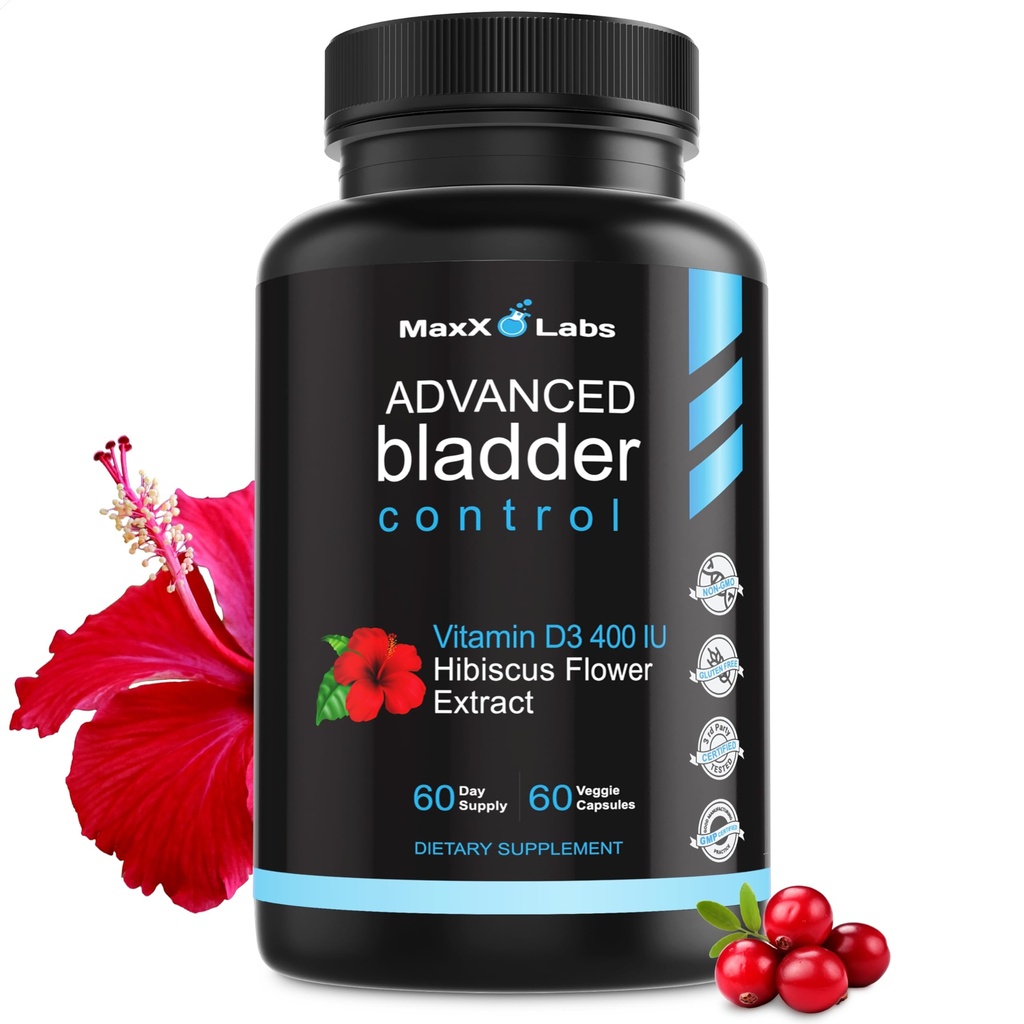 여성 및 남성을위한 고급 방광 제어 보조제 - Urinary Tract Health - Overactive Bladder & Urinary Tract Infection - 크랜베리 알약 w/Pumpkin Seed Oil Extract를 지원합니다