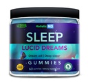 Lucid Dreams Deep Sleep - Mugwort 허브 5 htp Mucuna Pruriens Choline 보조 식품 - Gummies Sugar Free Vegan 60 ct
